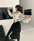 Botanical Print Puritan Collar Blouse